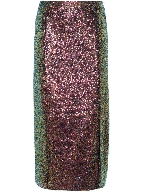 Karl Lagerfeld sequinned midi skirt