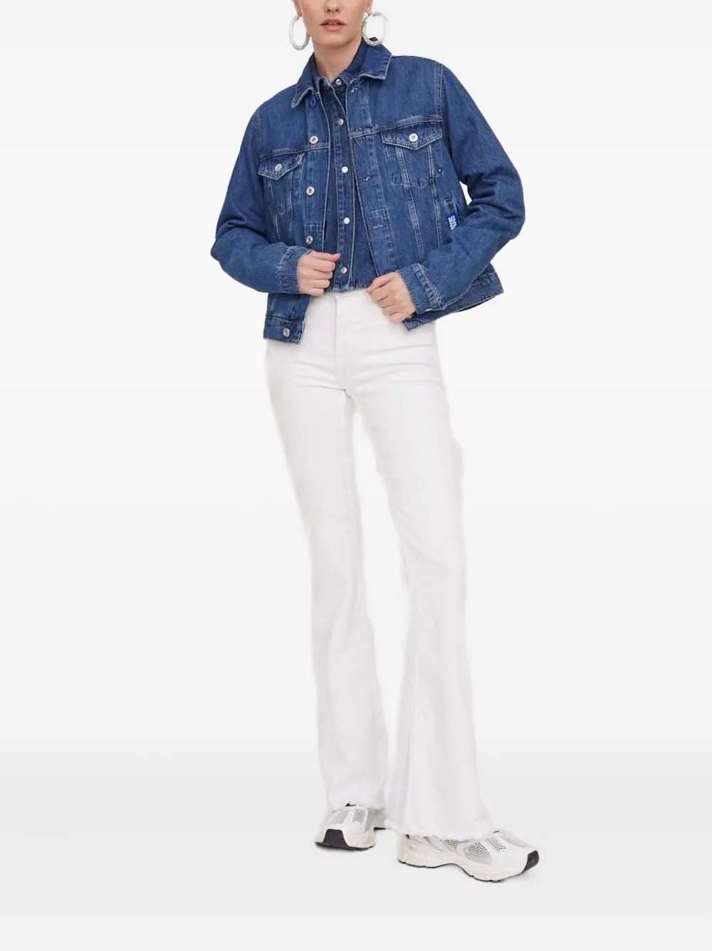Karl Lagerfeld logo-patch denim jacket | Denim Jackets | Image 2