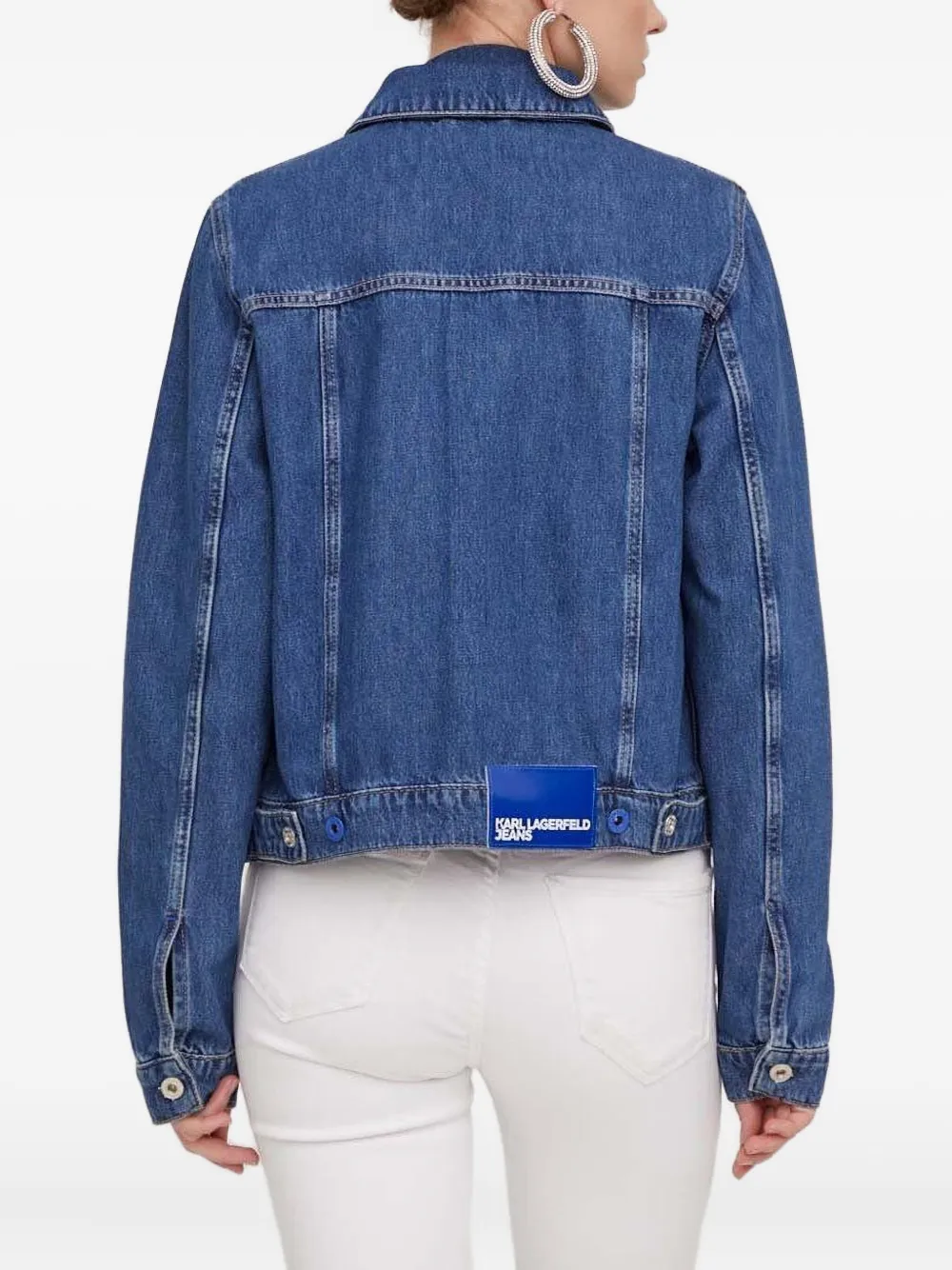 Karl Lagerfeld Regular-fit Denim Jacket In Blue