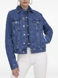 Karl Lagerfeld logo-patch denim jacket - Blue