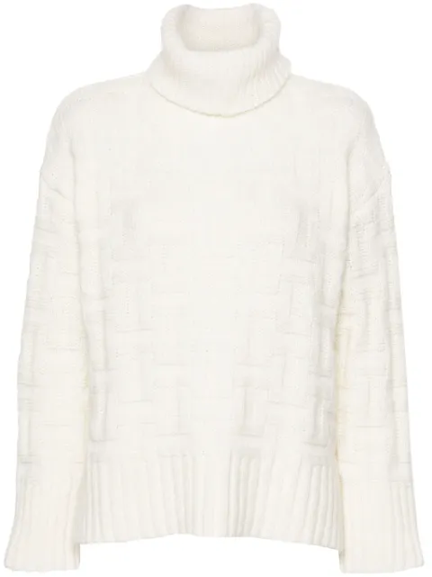 Tommy Hilfiger monogram-jacquard jumper