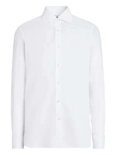 Zegna camisa con botones en los puños