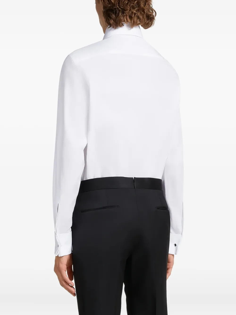 Zegna Overhemd met geknoopte cuff Wit