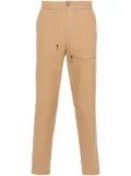 BOSS tapered-leg drawstring trousers - Brown