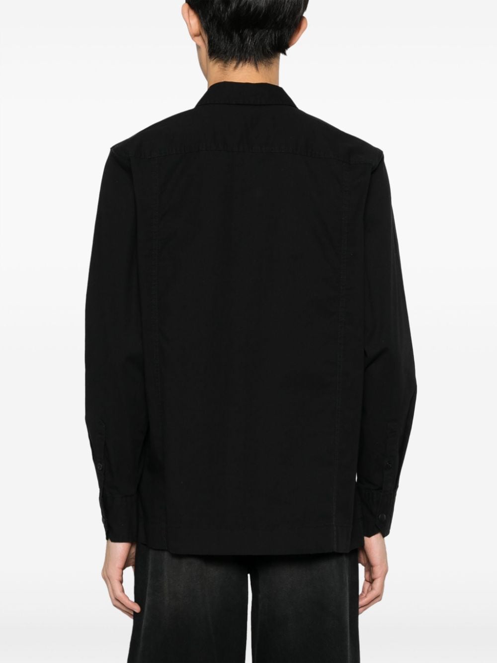 Calvin Klein Jeans Ripstop overhemd met logopatch Zwart