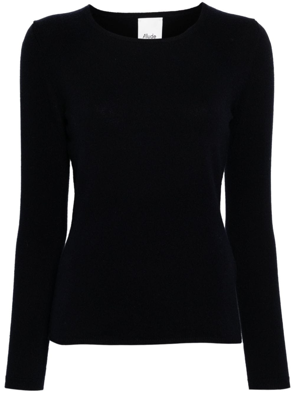 Shop Allude Crew-neck Cashmere Jumper In Blue