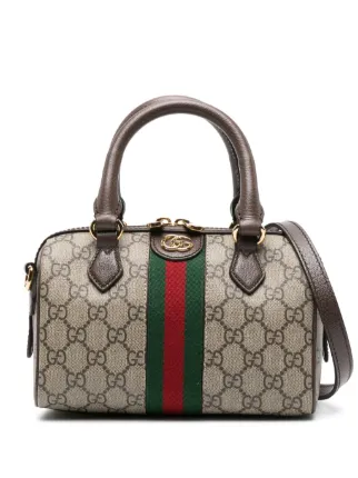 豪華 Gucci JP FARFETCH | ブラウン | ミニ ハンドバッグ オフィディア バッグ