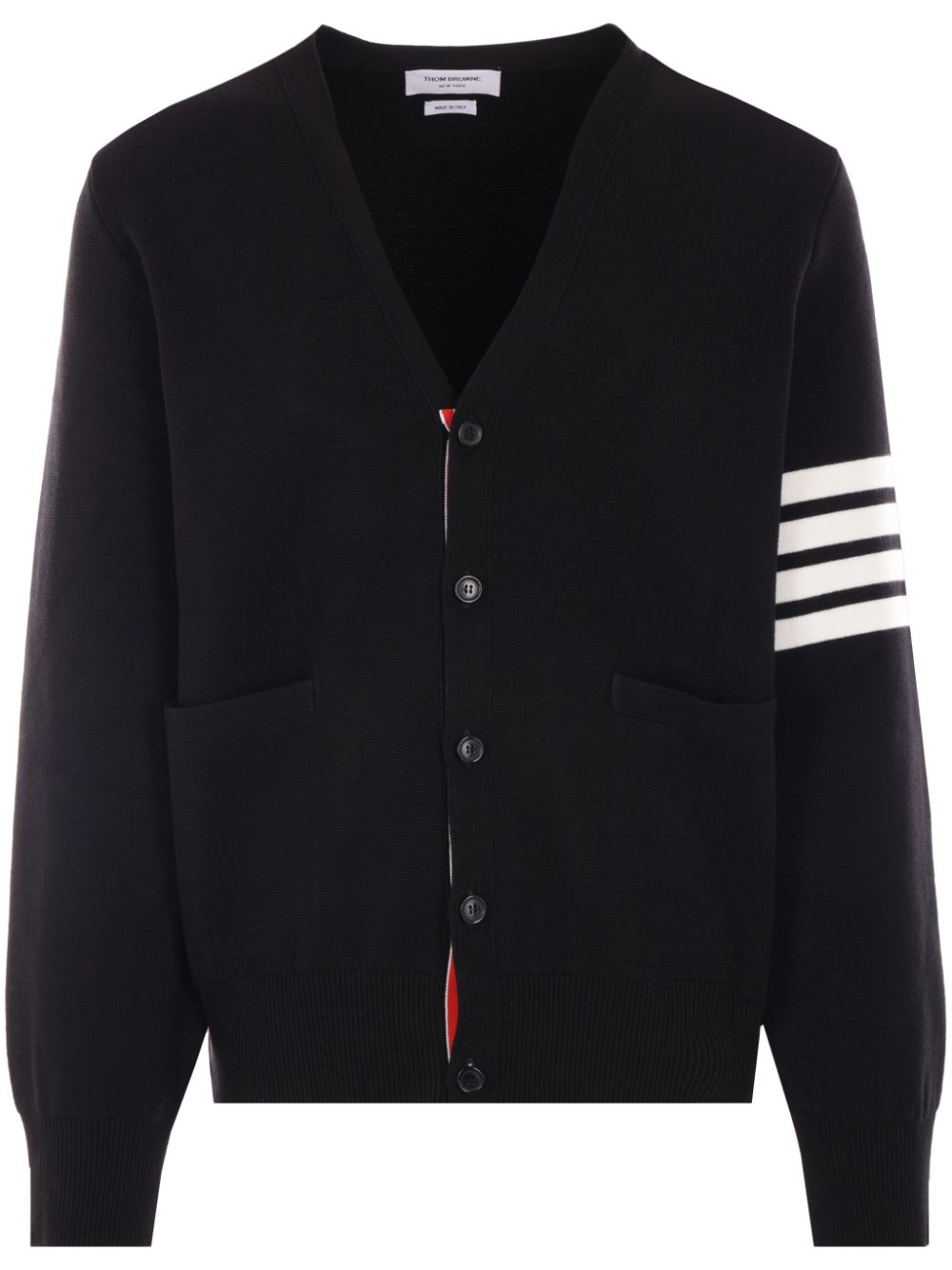 Thom Browne Vest met streepdetail 001 BLACK