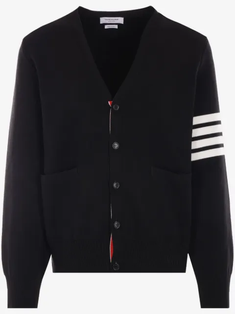 Thom Browne stripe-detail cotton cardigan