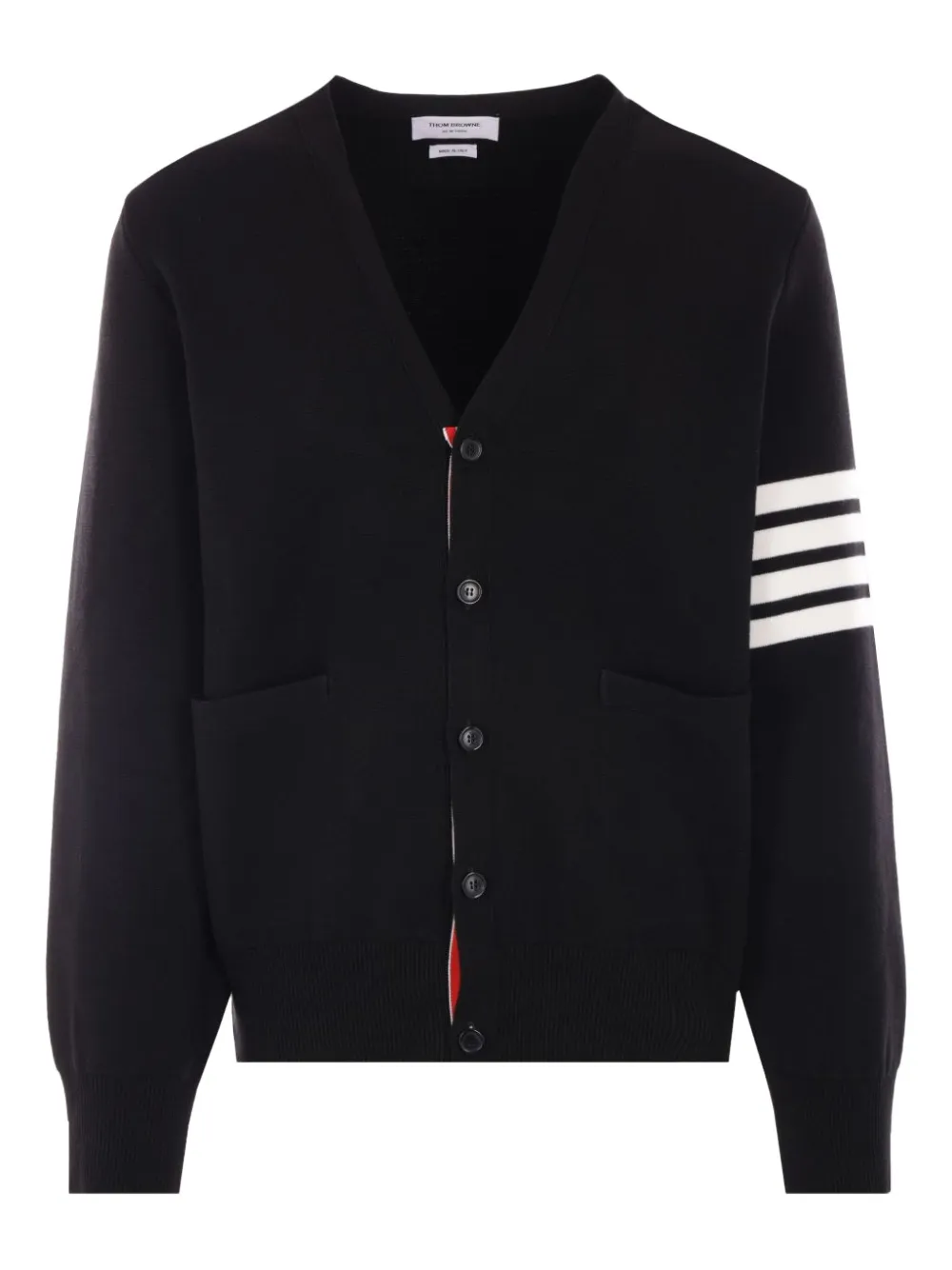 Thom Browne Vest met streepdetail Zwart