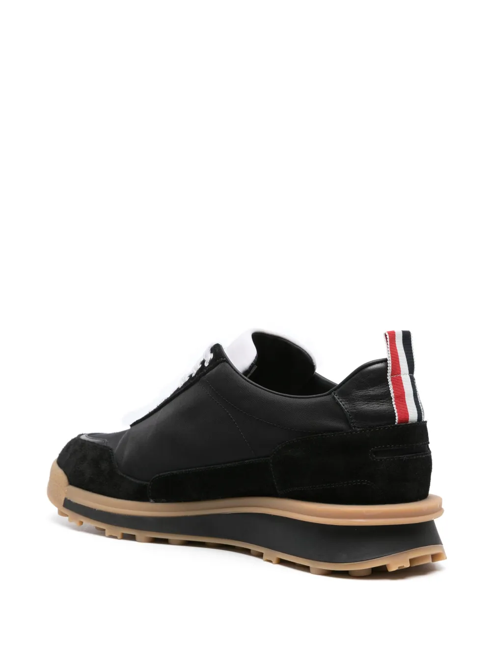 Thom Browne Alumni Paneled Sneakers In Black