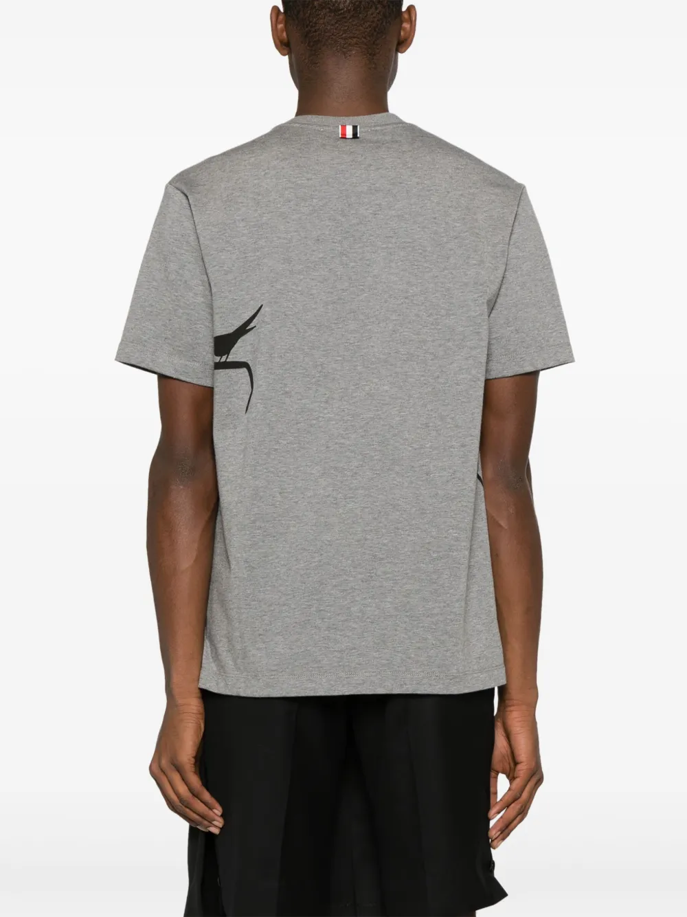 Thom Browne Katoenen T-shirt met print Grijs