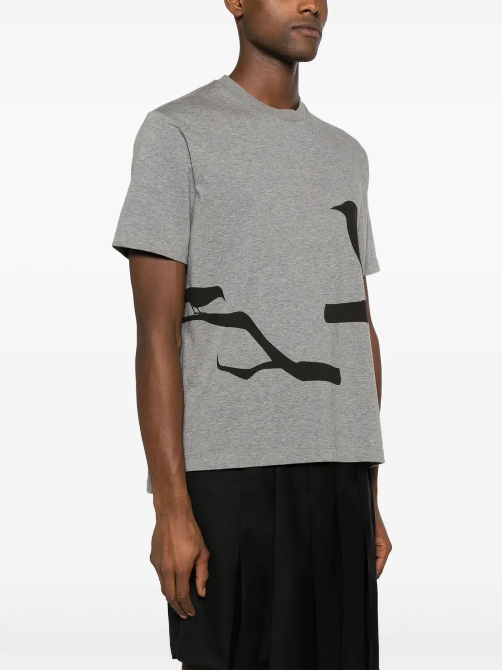 Thom Browne Katoenen T-shirt met print Grijs