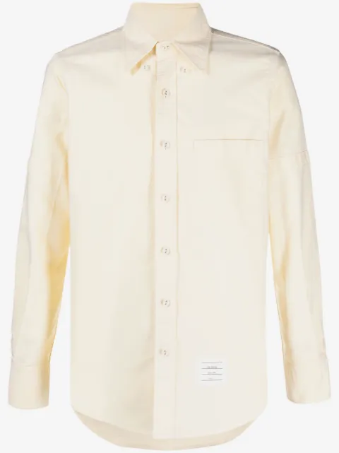 Thom Browne armband-embellished cotton shirt