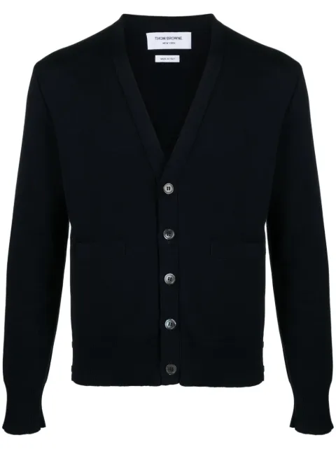 Thom Browne cardigan à détails nervurés