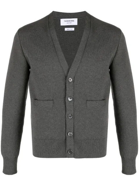 Thom Browne V-neck cotton cardigan