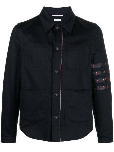 Thom Browne sobrecamisa con detalle de rayas