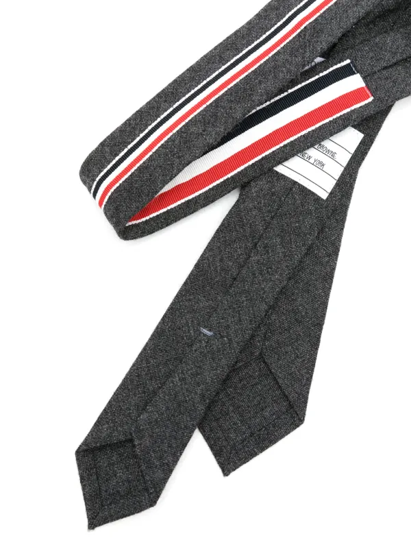 Thom Browne RWB-stripe Wool Tie | Grey | FARFETCH