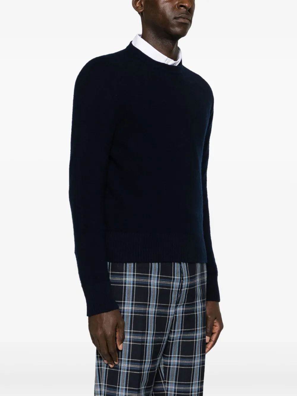 Thom Browne Trui met intarsia logo Blauw