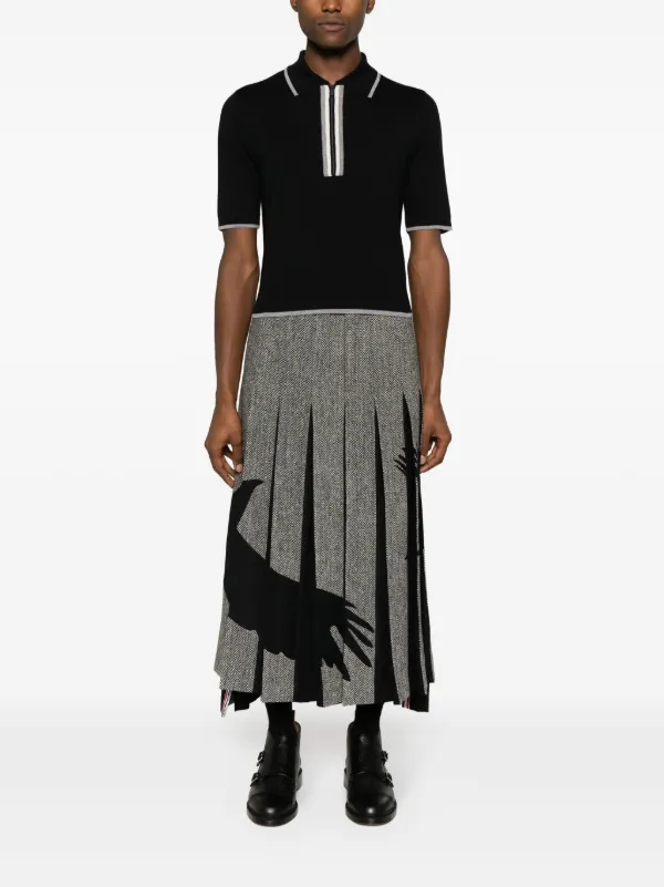 Thom Browne ストライプディテール ポロシャツ 通販 - FARFETCH