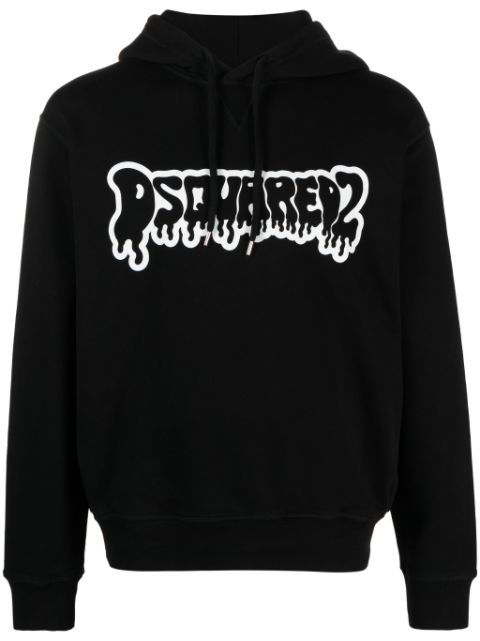 DSQUARED2 logo-print cotton hoodie Men