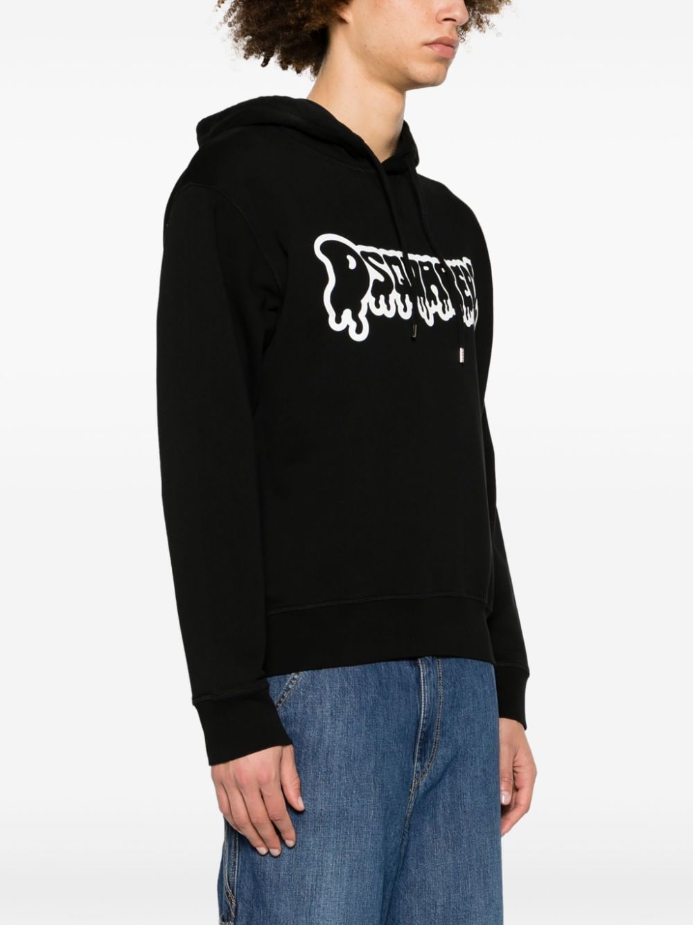 Dsquared2 Katoenen hoodie met logoprint Zwart