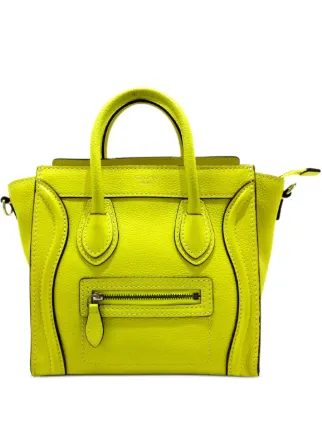 Celine nano outlet luggage yellow