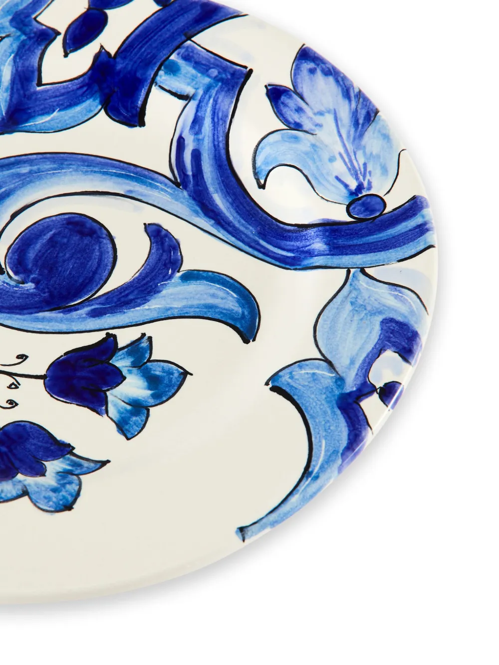 Dolce & Gabbana Blu Mediterraneo Fruit Plates (set Of Two) In Blue