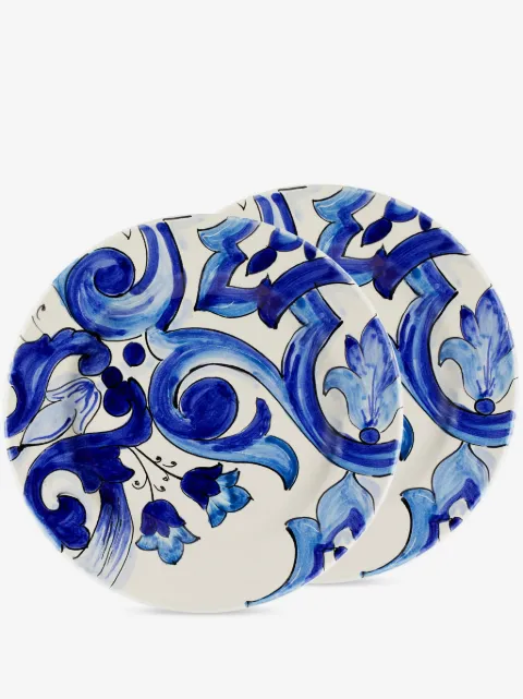Dolce & Gabbana Blu Mediterraneo fruit plates (set of two)