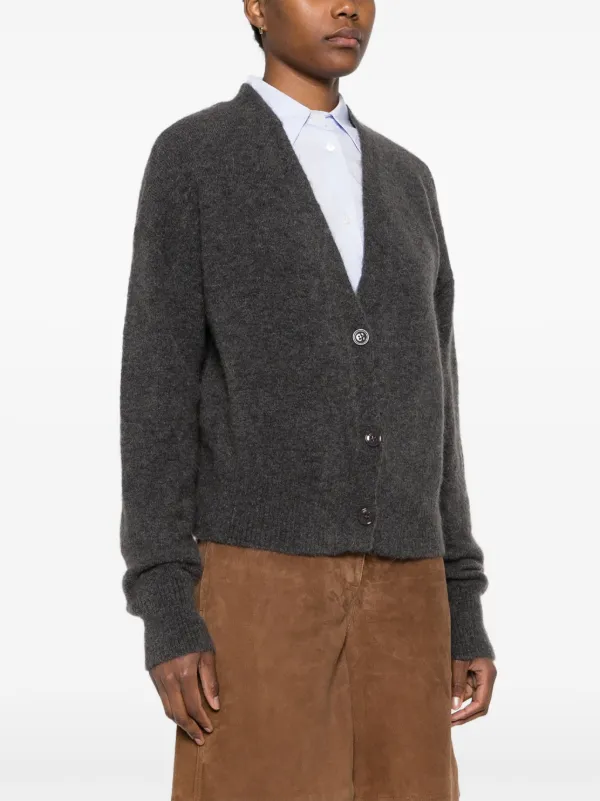 Tommy Hilfiger V-neck button-fastening Cardigan Grey FARFETCH IN