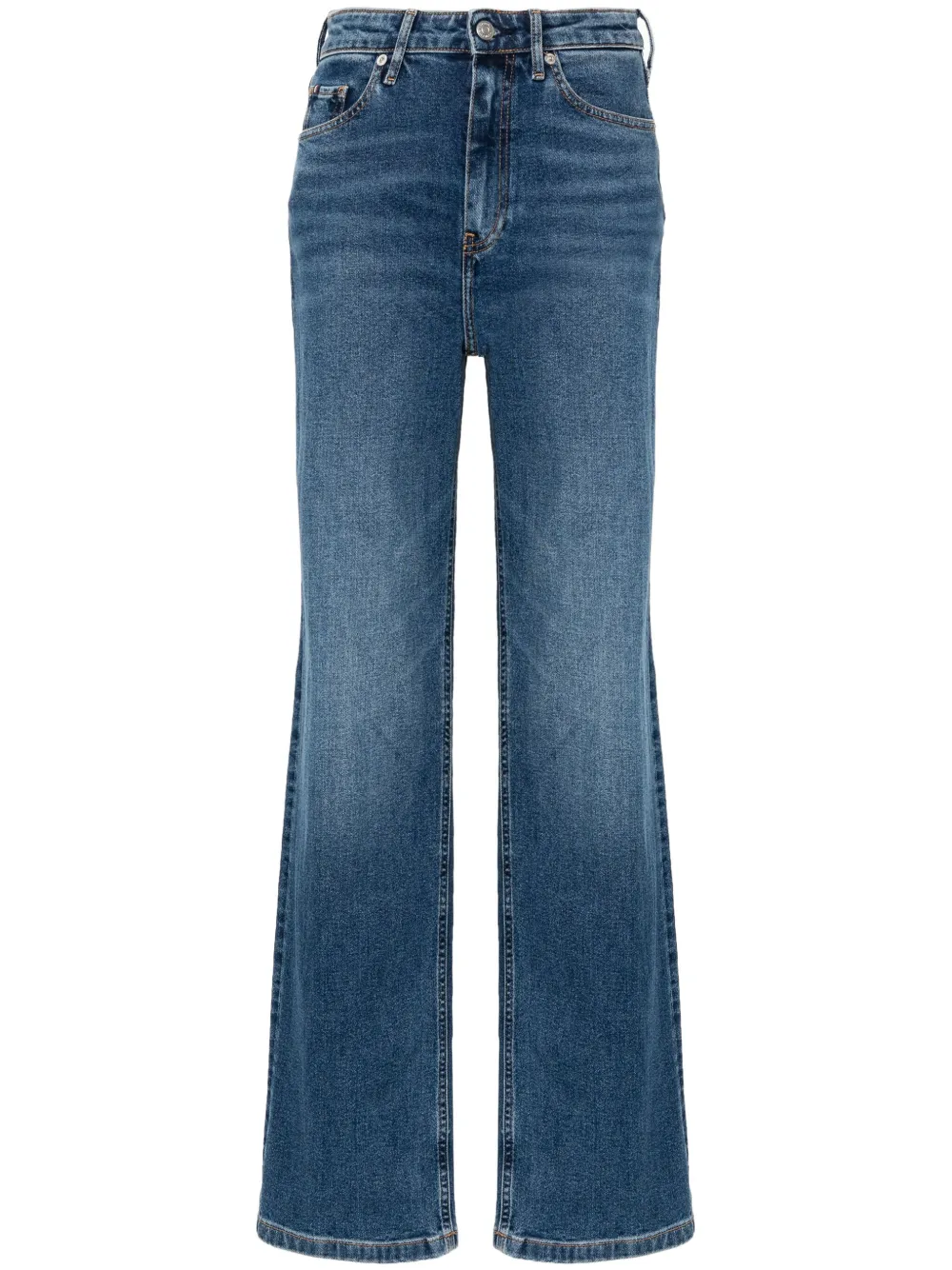 Tommy Hilfiger Straight jeans met geborduurd logo Blauw