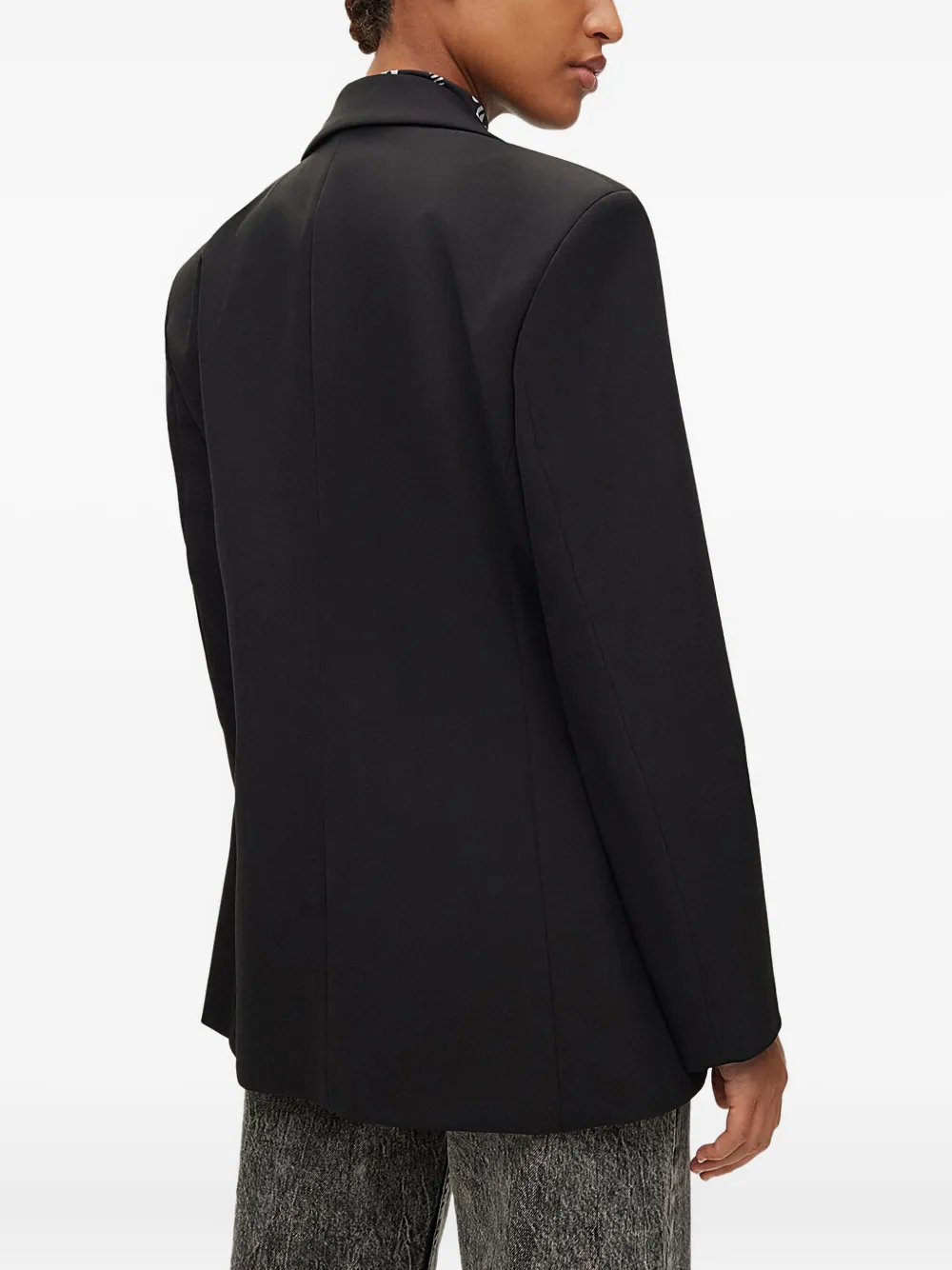 Hugo Boss Single-breasted Blazer In Black