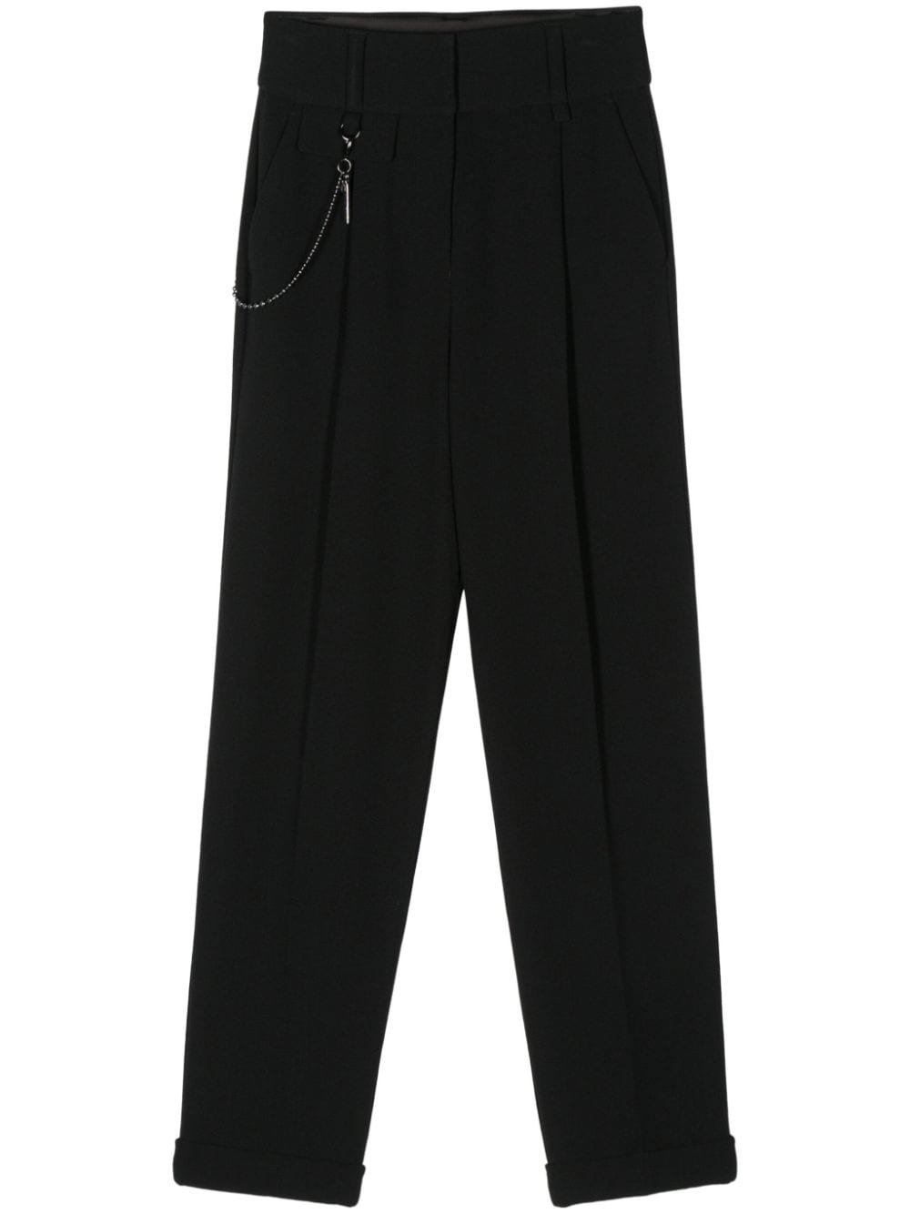 Emporio Armani Straight broek met geplooid-detail Zwart