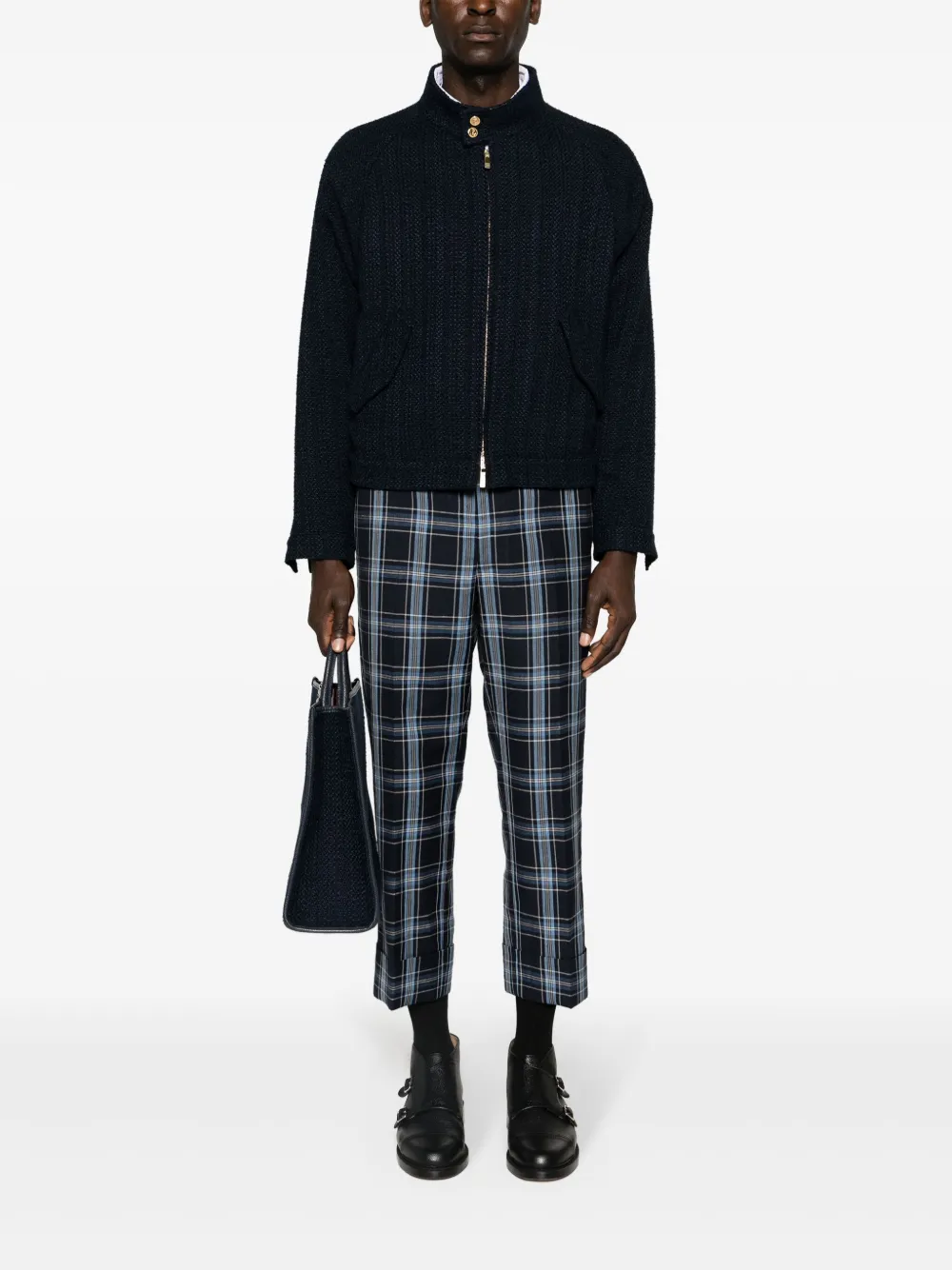 Thom Browne RWBストライプ ツイードジャケット | ボンバージャケット | Image 2