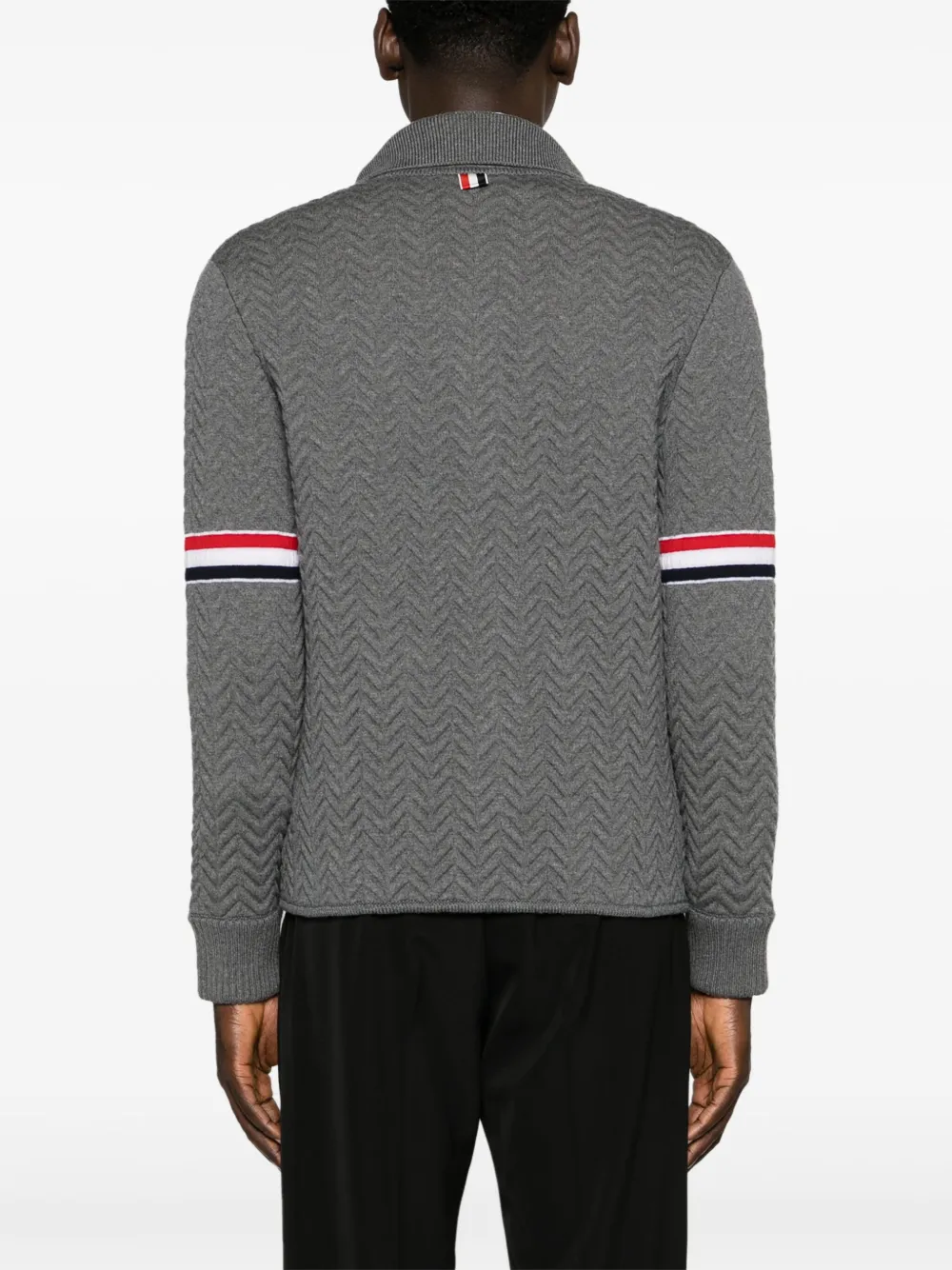 Thom Browne Jack met visgraat patroon Grijs