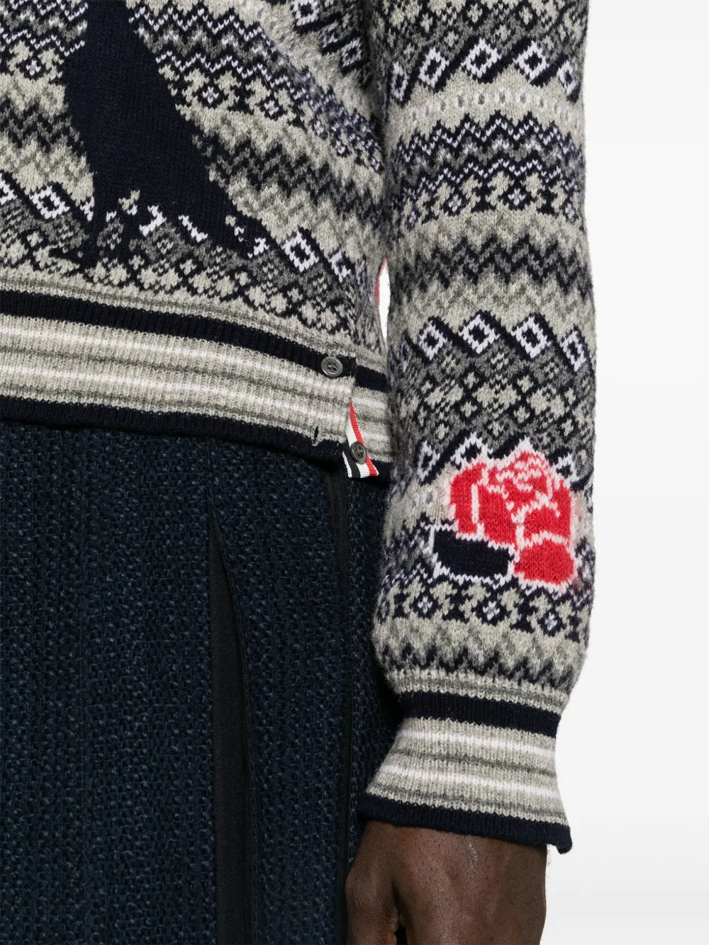 Thom Browne Vest met V-hals Grijs