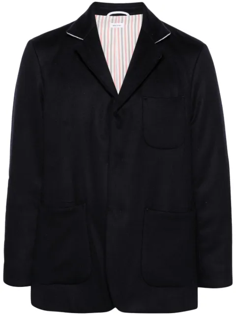 Thom Browne sobrecamisa de cachemira capitonada