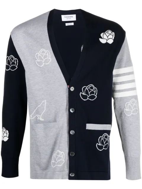 Thom Browne 4-Bar intarsia cardigan