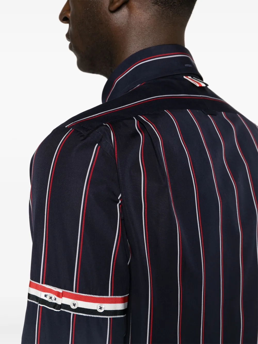 Thom Browne Gestreept overhemd Blauw
