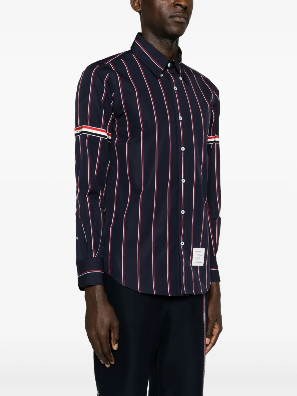 Thom Browne Gestreept overhemd Blauw