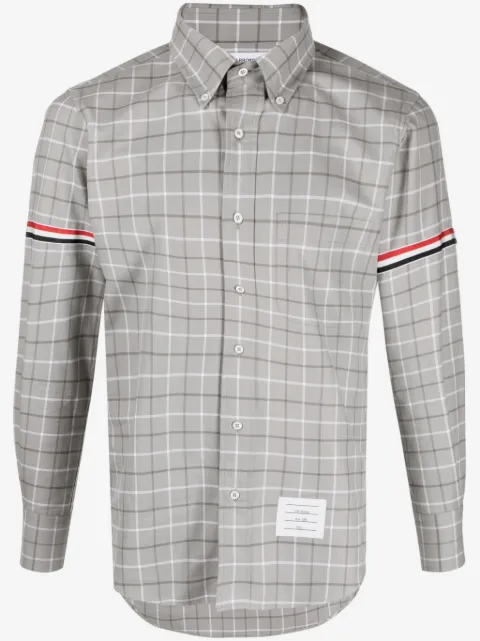Thom Browne tattersall-checked cotton shirt