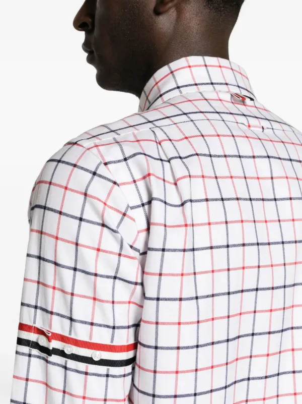 Chemise Thom Browne - Taille 4, Carreaux Blancs - Occasion Très Bon état