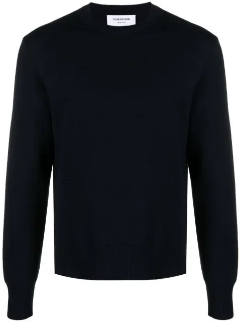 Thom Browne crew-neck cotton jumper