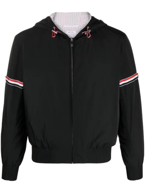 Thom Browne chamarra con rayas RWB y capucha
