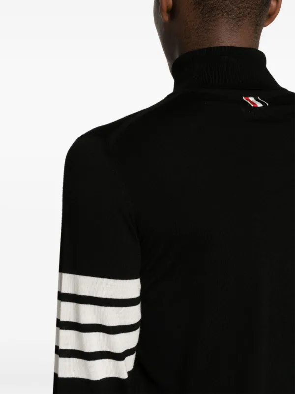 Thom Browne タートルネック セーター | ブラック | FARFETCH JP