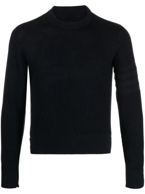 Thom Browne 4-Bar waffle-knit jumper