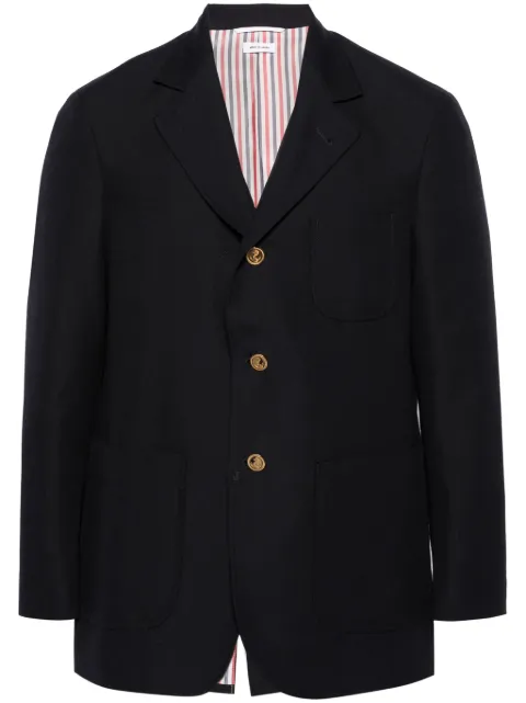 Thom Browne blazer en laine à simple boutonnage