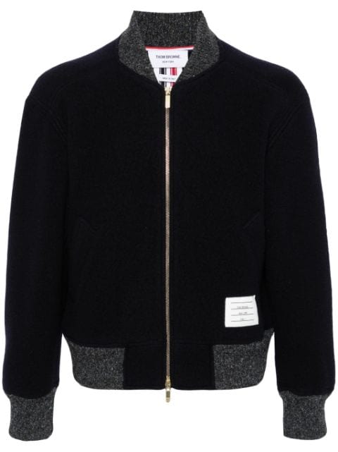Thom Browne zip-up wool bomber jacket