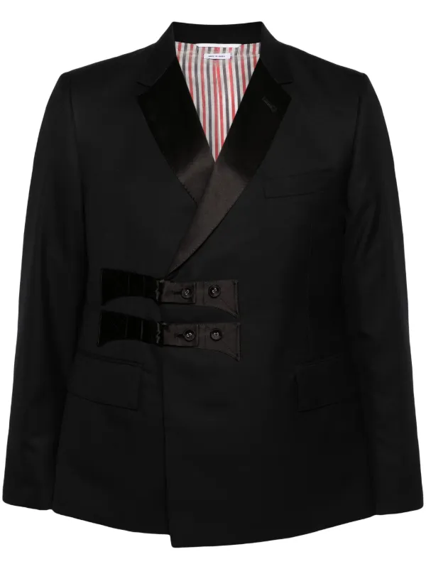 ボトムスその他 Thom Browne Tailored Black Wool Blazer THOM BROWNE | Single Breasted 4 Bar Wool Blazer | Women