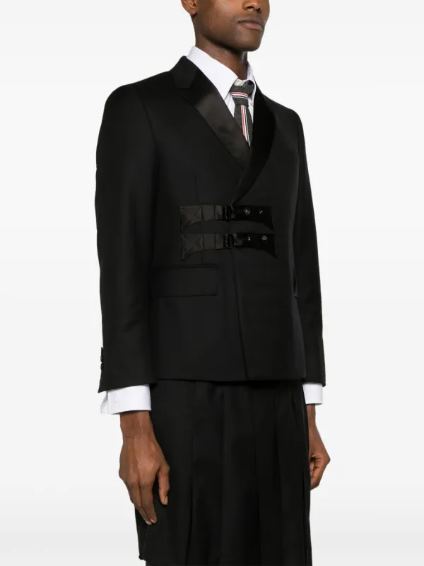 ボトムスその他 Thom Browne Tailored Black Wool Blazer THOM BROWNE | Single Breasted 4 Bar Wool Blazer | Women